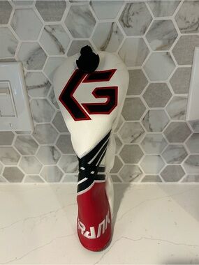 KRANK formula fire Graphic White, Red & Black Golf fairway Headcover